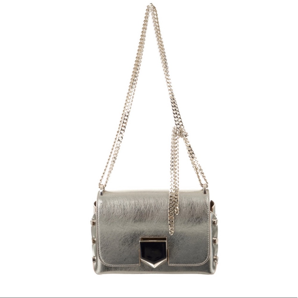 Jimmy Choo Locket Petite Vintage Silver Bag